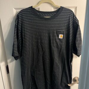 Carhartt Men's Dark Gray Striped Tee